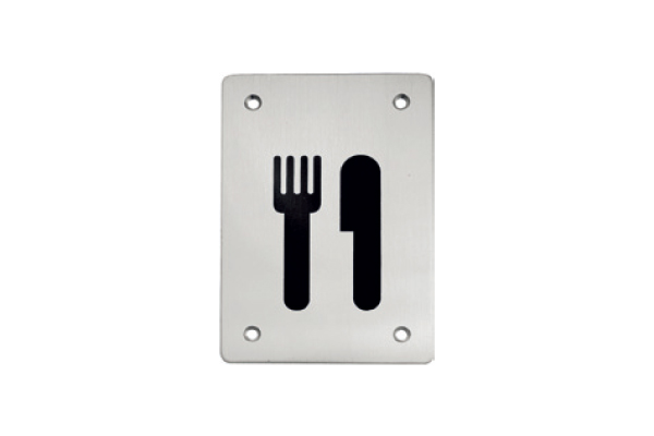 Placa sinal�tica 150x100 - INOX 304